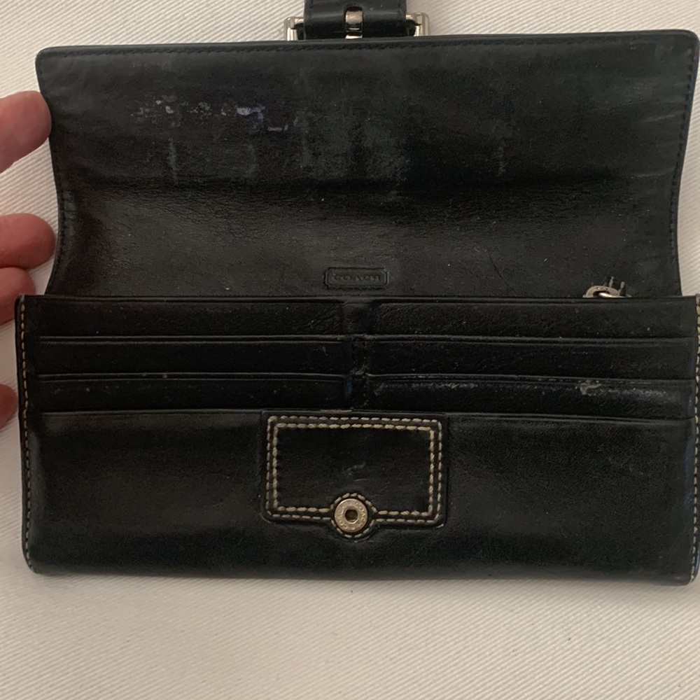 Coach leather wallet - Picture 3 of 4